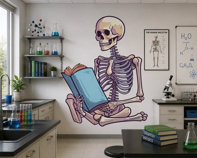Funny Skeleton Reading