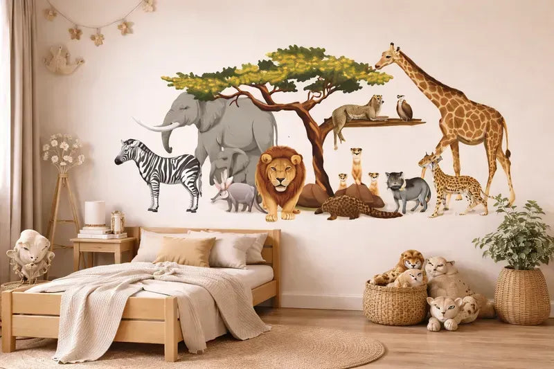 African Animals Wall Stickers