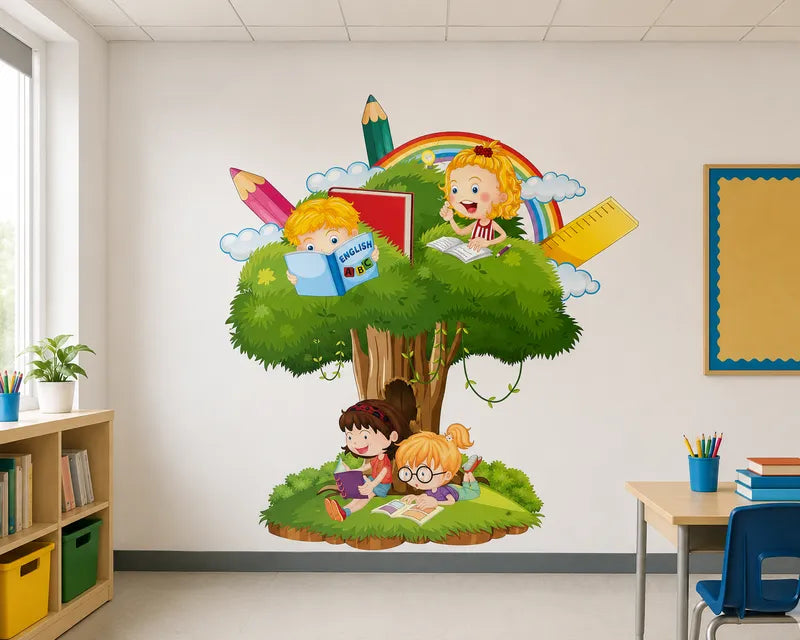 Kids Reading Tree