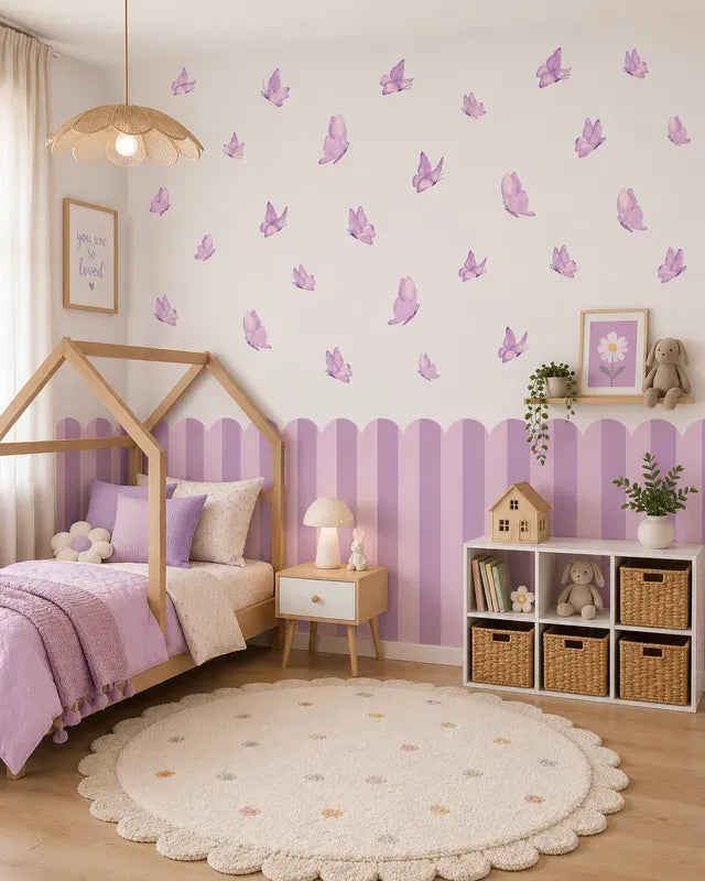 purple Butterfly  Wall Decals
