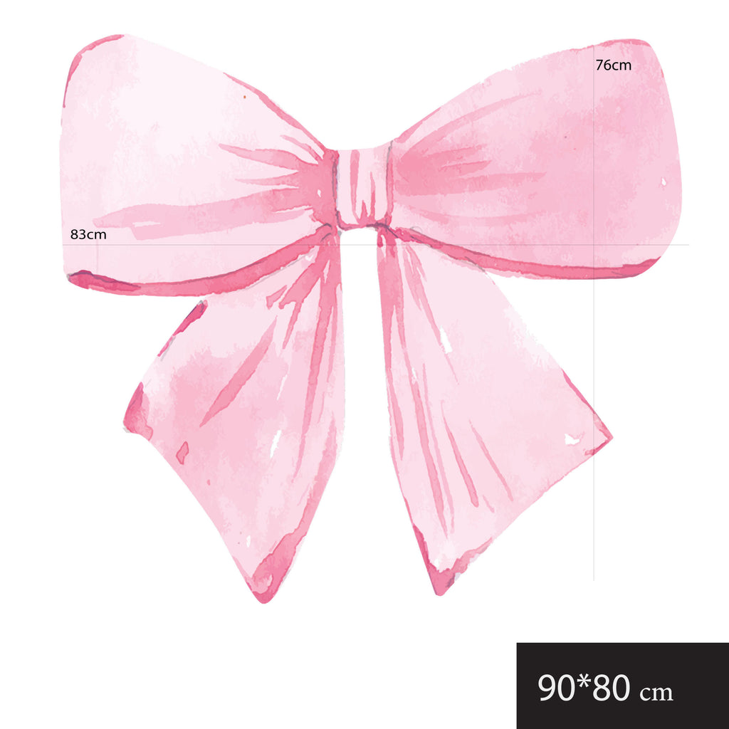 Pink Bow Wall Decal for Girls Room