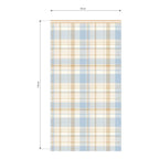 Plaid Wall Panels + Hot Air Balloon Wall Decals