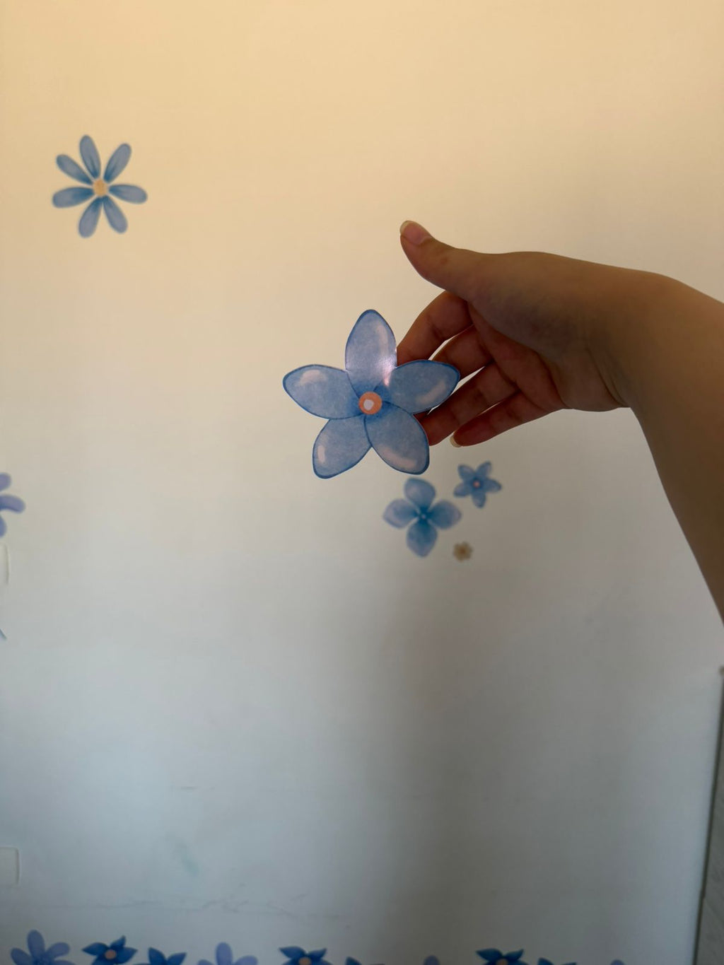 Blue Flower Wall Decal