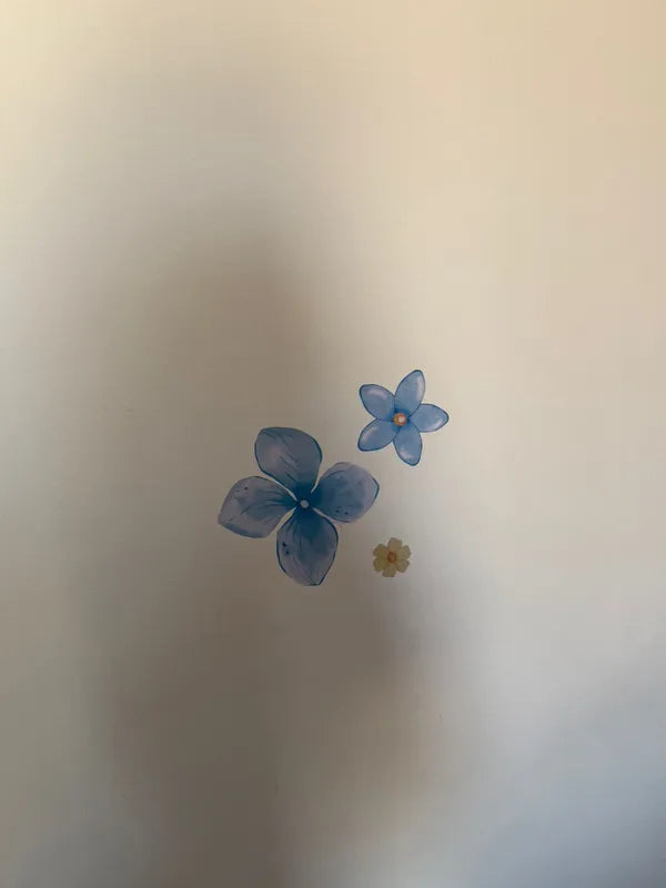 Blue Flower Wall Decal