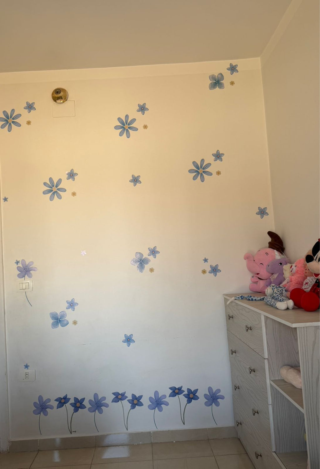 Blue Flower Wall Decal
