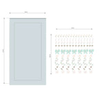 Mint green Butterfly Flower Wall Decals