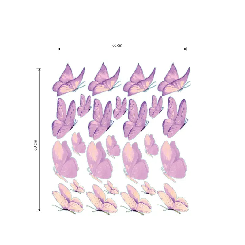 purple Butterfly  Wall Decals