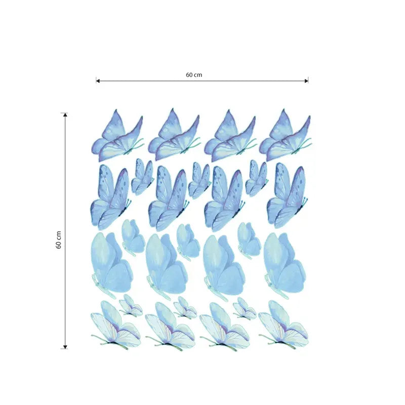Blue Butterfly  Wall Decals