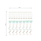 Mint green Butterfly Flower Wall Decals