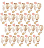Hot Air Balloon Wall Decal Set - pink