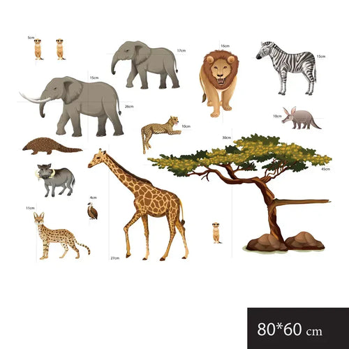 African Animals Wall Stickers