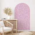 Blush Botanical Arch Wall Decal
