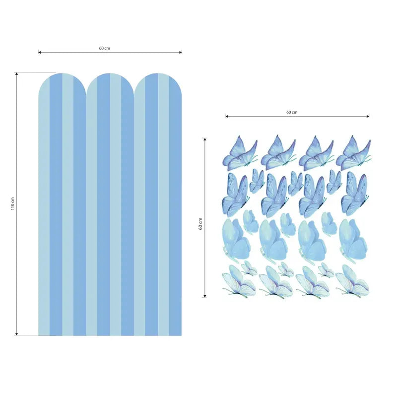 Blue Butterfly  Wall Decals