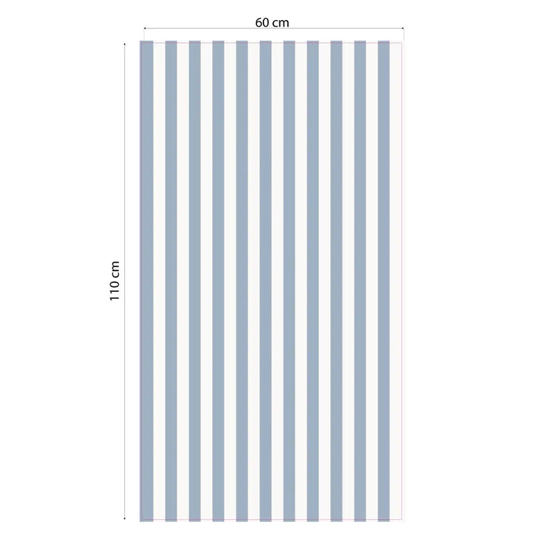 Striped Wall Decal-blue