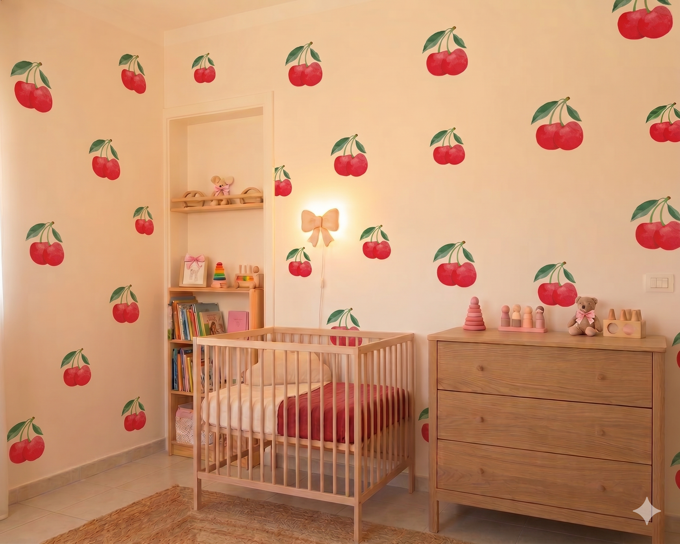 Cute Cherry Wall Decal