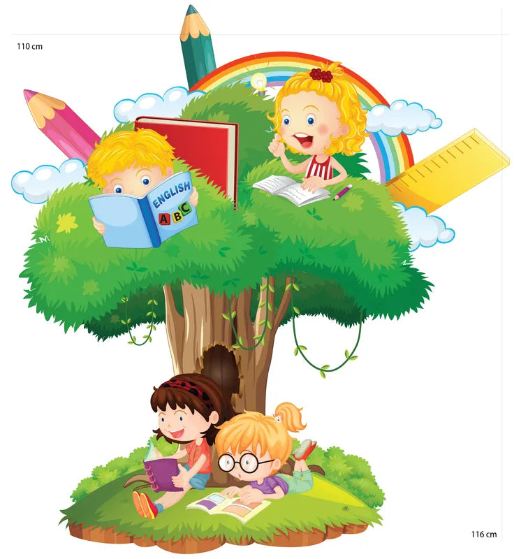 Kids Reading Tree