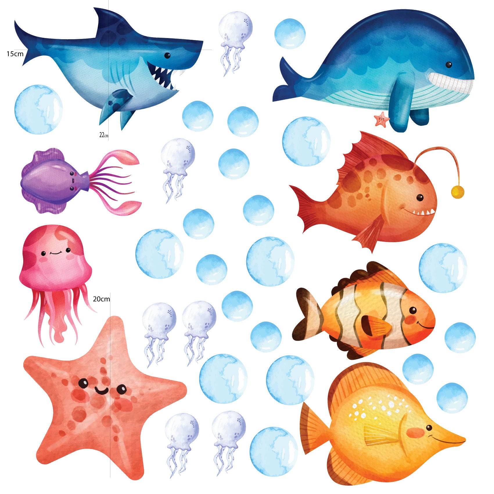 Under the Sea Wall Stickers for Kids