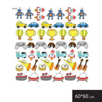 Transportation & Adventure Wall Stickers for Kids