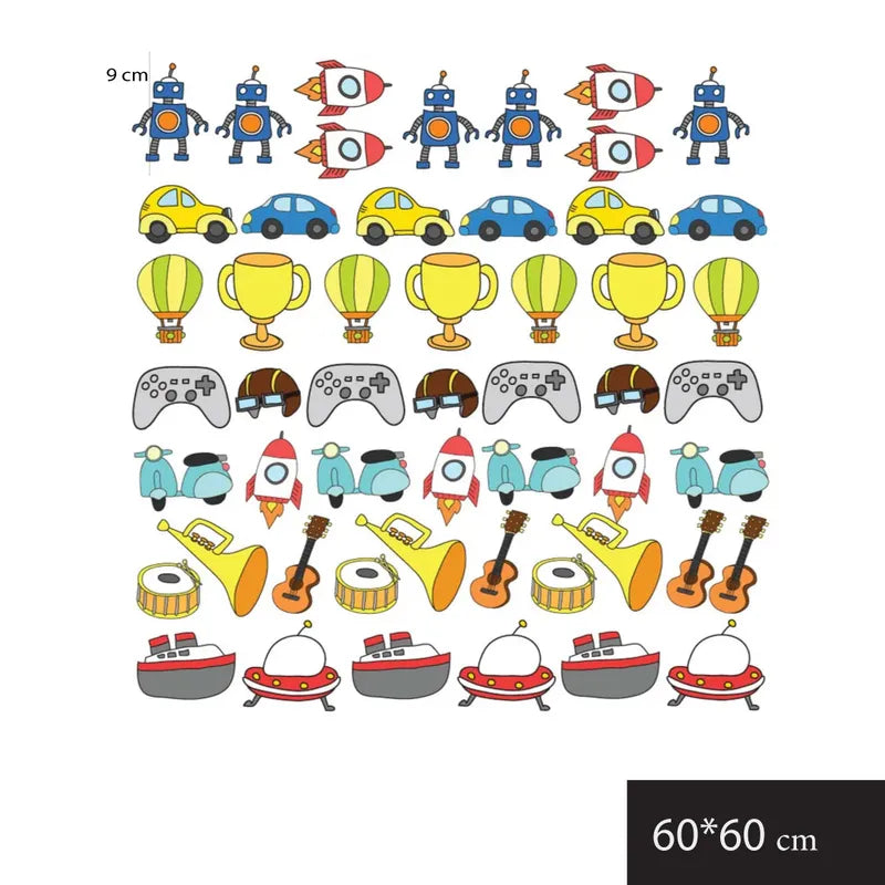 Transportation & Adventure Wall Stickers for Kids