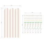 Pink Butterfly Flower Wall Decals