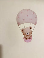 Pink Teddy Bear Nursery Wall Decal Set