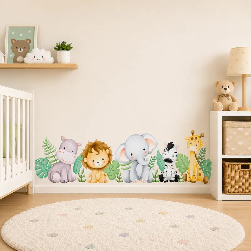 Safari Animals Wall Decal Set