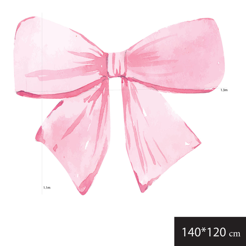 Pink Bow Wall Decal for Girls Room