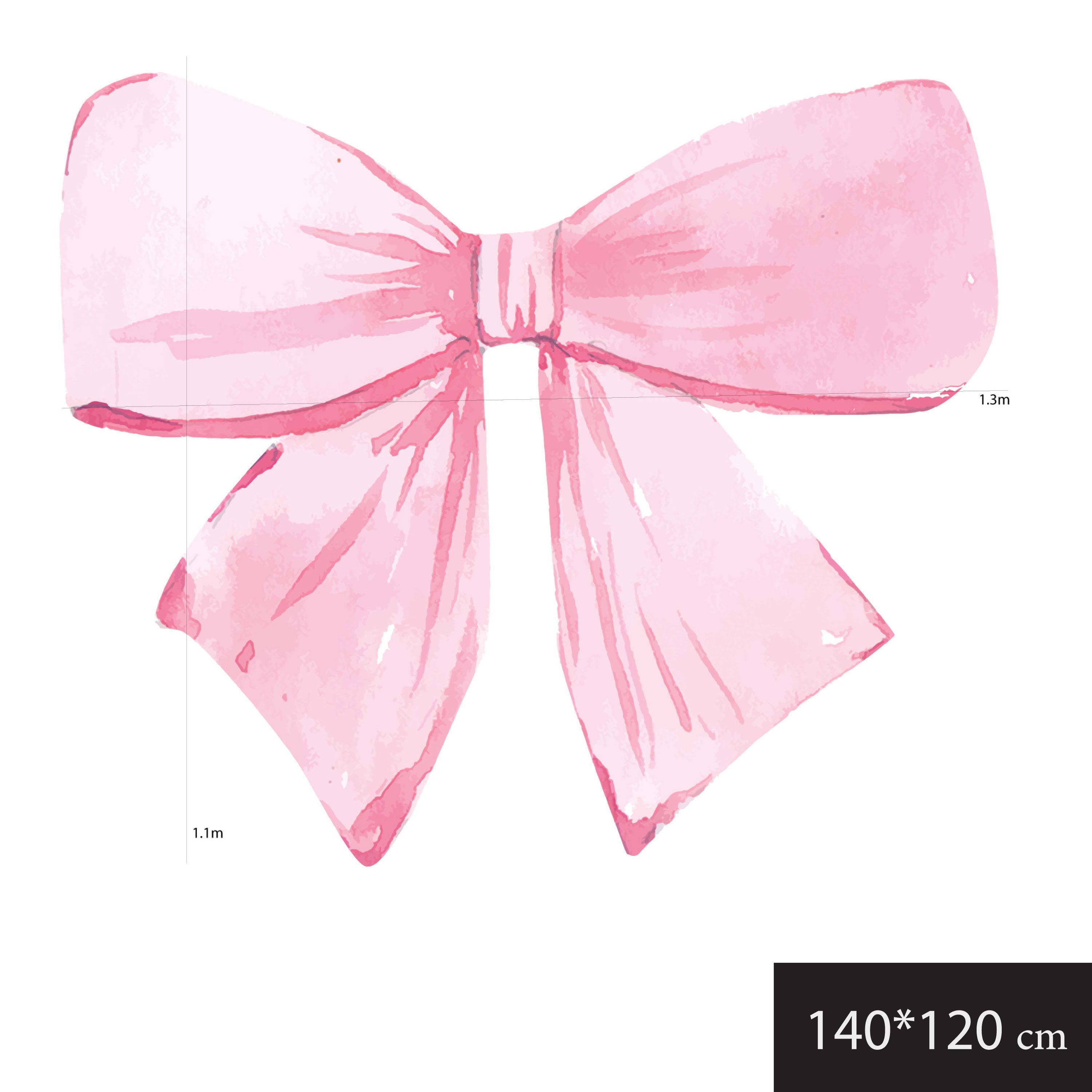 Pink Bow Wall Decal for Girls Room