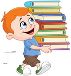 Smart Boy with Books